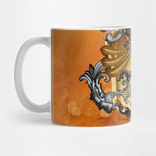 Elegant decorative shield with skull Mug